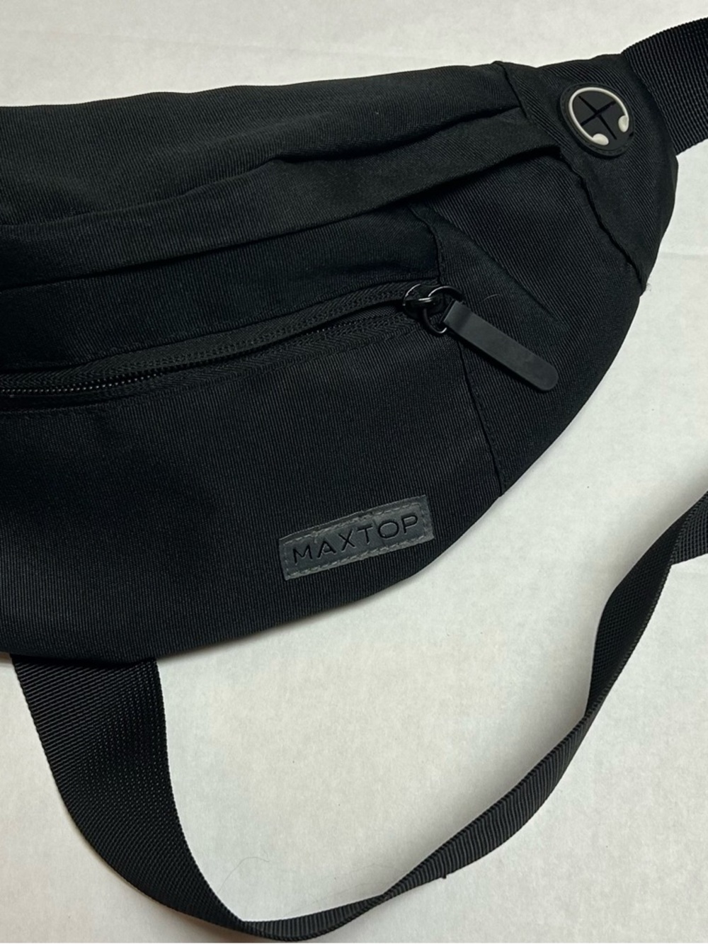 MAXTOP Fanny Pack with 4 Zipper pockets, Crossbody Waist Bag